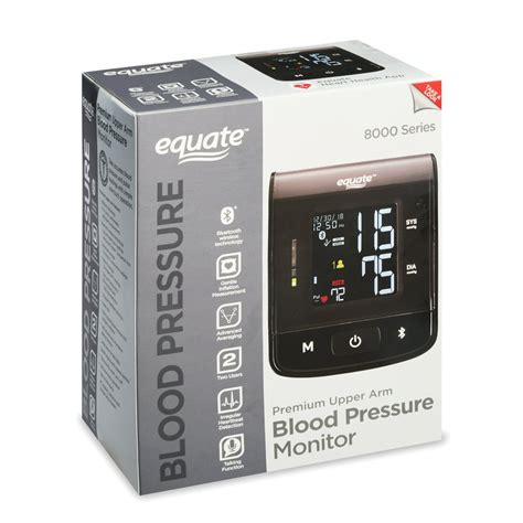 Equate 8000 Series Premium Upper Arm Blood Pressure Monitor Walmart