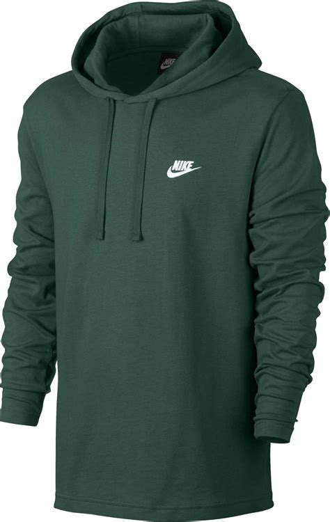 Nike Cotton Jersey Lightweight Pullover Hoodie In Green For Men Lyst
