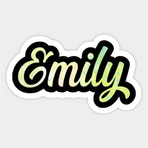 Emily Name Art Emily Sticker Teepublic