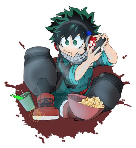 Also i add random memes at the end of my vids now hope you enjoy them please like the. MHA/BNHA - Player Deku by Rick-Elfen on DeviantArt
