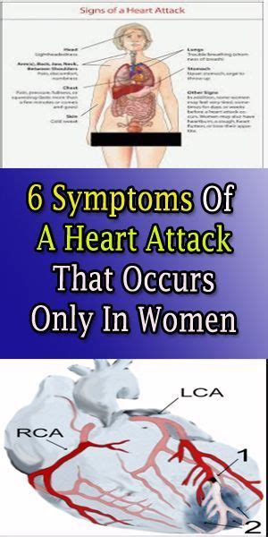 6 Symptoms Of A Heart Attack That Occurs Only In Women Health Tips