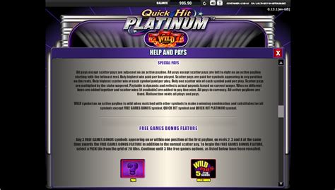 The slot machine quick hit platinum takes us to the atmosphere of the casino and excitement which will simply pursue a player. Quick Hit Platinum Slot Machine ᗎ Play FREE Casino Game ...