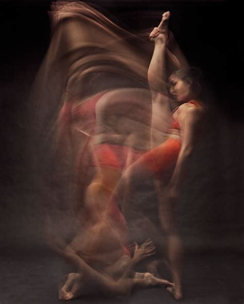 Blurred Long Exposure Portraits Showing Dancers In Motion Long