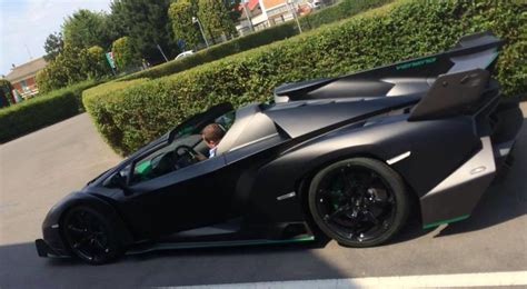 Matte Black Lamborghini Veneno Roadster Captured Gtspirit