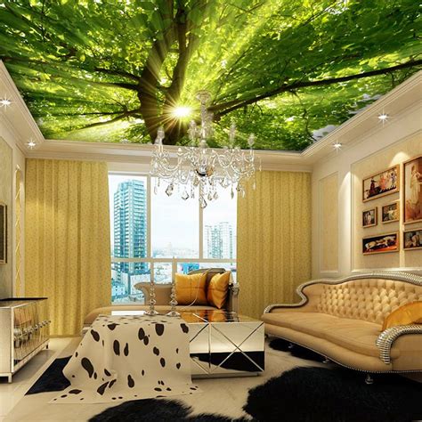 Wholesale Trees And Sun Murals 3d Wall Photo Murals For Living Room