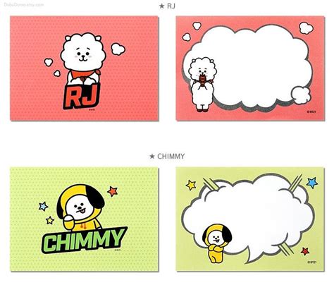 Bt21 Memo Pad Pop Bts Notepads Speech Bubble K Pop Scrapbooking