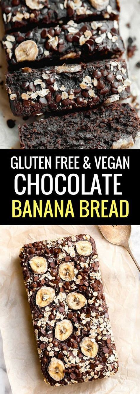 One Bowl Vegan Chocolate Banana Bread I Gluten Free Chocolate Banana