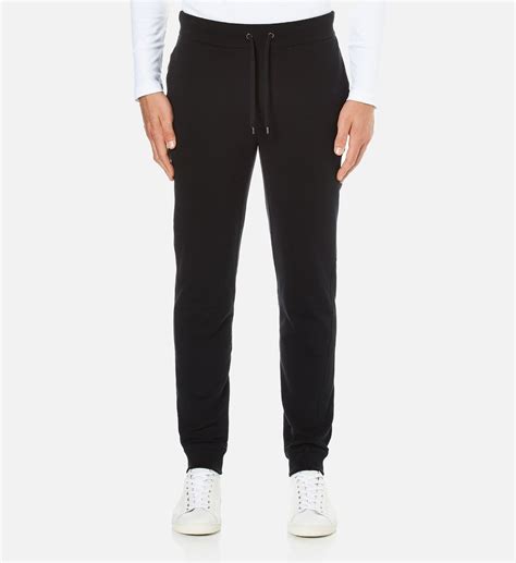 Michael Kors Mens Stretch Fleece Cuffed Sweatpants Black Coggles