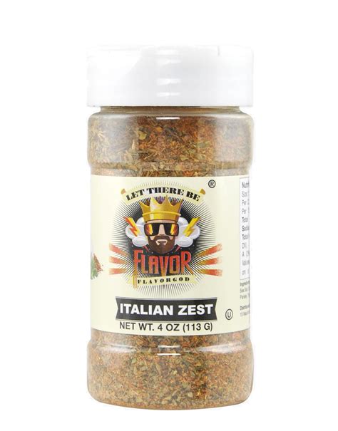 Seasoning - Italian Zest Flavor by FLAVOR GOD (113 grams)
