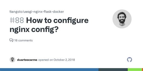 How To Configure Nginx Config Issue Tiangolo Uwsgi Nginx Flask Docker GitHub