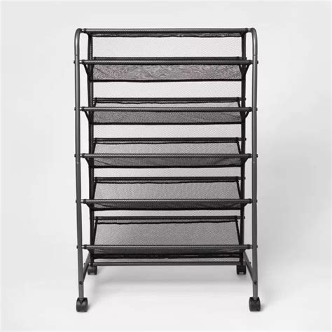 Double Sided Rolling Shoe Rack Black Room Essentials™ In 2020