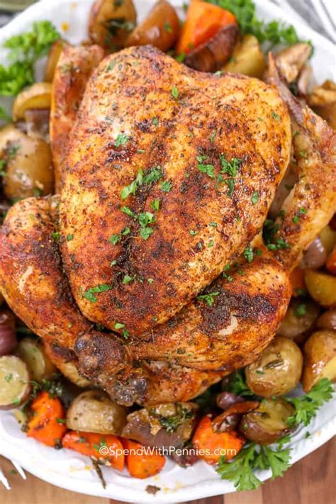First of all chicken and other meats roast, they don't bake in whole form. 25 Easy Roast Chicken Recipes—How to Roast a Chicken