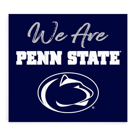 Penn State We Are Wood Wall Sign Nittany Lions Psu