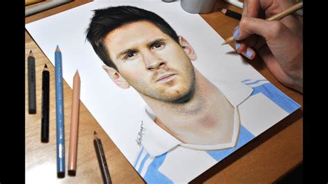 Messi Drawing For Kids Images