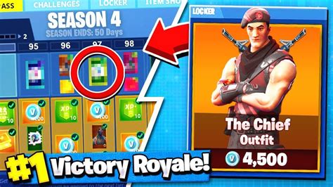 Battle pass season 10 unlocks various challenges to receive exclusive items. *NEW* Fortnite Season 5 BATTLE PASS Skin! | The CHIEF ...