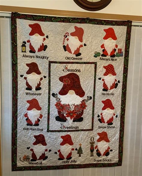 Gnome For The Holidays Quilt Pattern Etsy In 2021 Christmas
