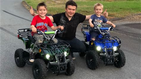 I Bought My Kids 2 Rosso Motors Atv For Kids Quad 4 Wheeler Ride From