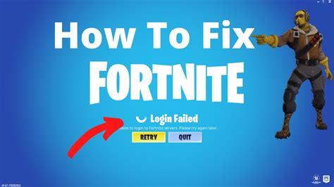 Fortnite Fail To Login Error Quick Fix Fortnite Battle Royal