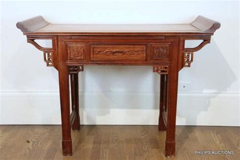 Chinese Rosewood Altar Table With Carved Details Furniture Oriental