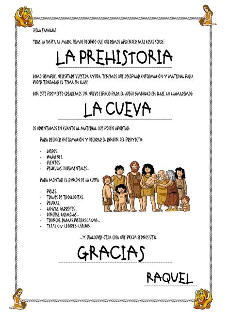 Clase De Infantil Fichas De La Prehistoria Prehistoria Prehistoria