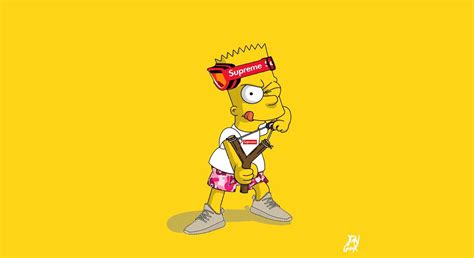 Maybe you would like to learn more about one of these? Bart Simpson Supreme Wallpapers - Wallpaper Cave