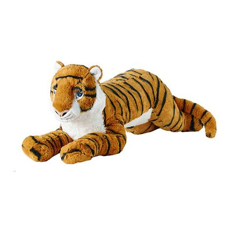 Ikea Djungelskog Tiger Big Cat Large 27 Soft Plush Safari Toy Nwt Orange Stripe
