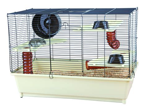 Cage à Hamster 62 × 46 × 36 Cm Crème E Zooo Mon Hamster