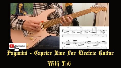 Paganini Caprice 9 For Electric Guitar With Tab Youtube