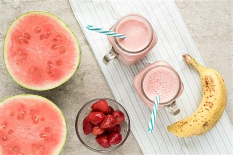 Hydrating Watermelon Smoothie Recipe With Strawberries Dr Axe