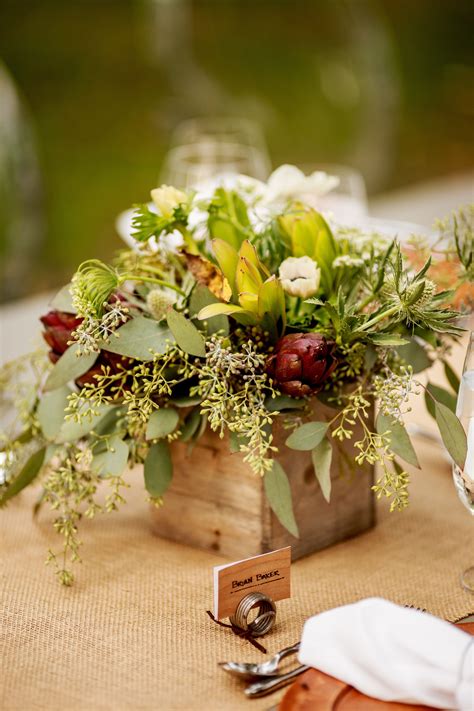 Modern Farmhouse Flower Arrangements With Green Succulents And