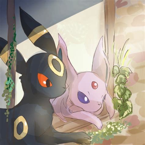 天草 On Twitter Umbreon And Espeon Pokemon Eeveelutions Cute Pokemon