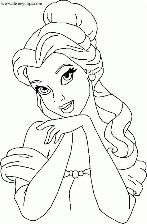 Free Printable Belle Coloring Pages For Kids Belle Disney Princess
