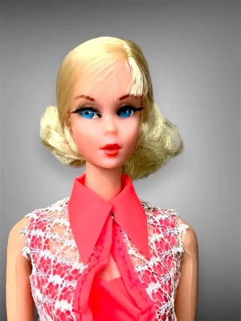 Vintage Talking Mute Lemon Blonde Nape Curl Barbie Big Eyelashes Picclick