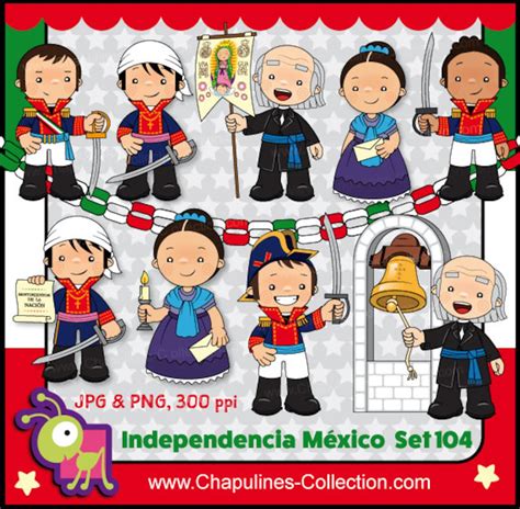 60 Desc Clipart Independencia De México Héroes De La Etsy