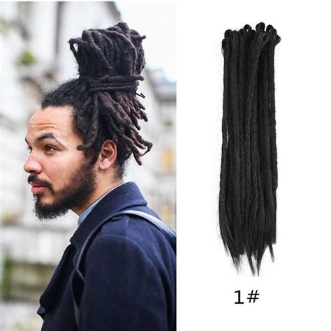This is a very popular haircut for black men that want to keep things short and stylish. DSoar Crochet Dreadlock Extensions Black Men and Women ...