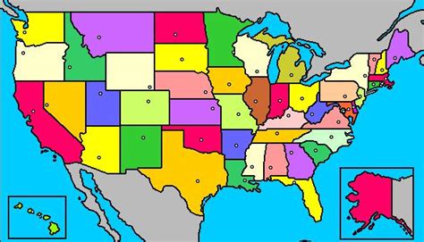 Mapa Interactivo De Estados Unidos Estados Y Capitales Luventicus Org