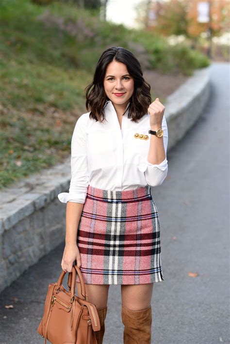 How To Wear A Plaid Mini Skirt For Fall My Style Vita Tartan Mini