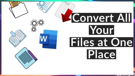 How To Convert Any Document In Any Format You Want Word To Pdf Pdf To