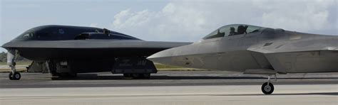 Gray Fighter Jets Northrop Grumman B 2 Spirit F 22 Raptor Strategic