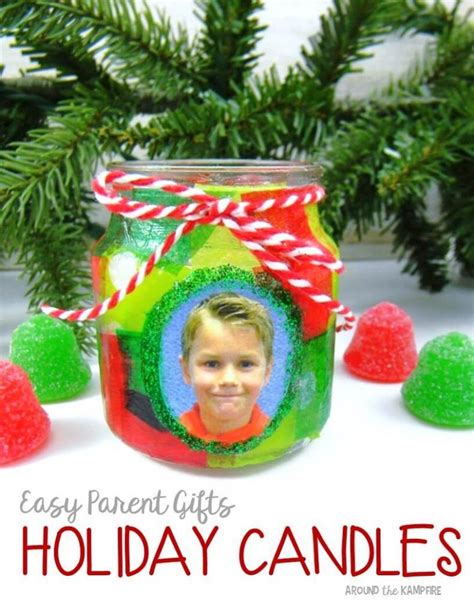 Easy parent Christmas gift ideas holiday candles with students
