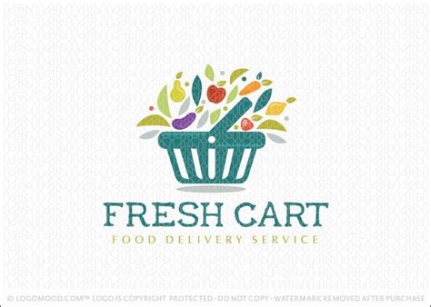 Fresh Cart Food Delivery Buy Premade Readymade Logos For Sale Fruit