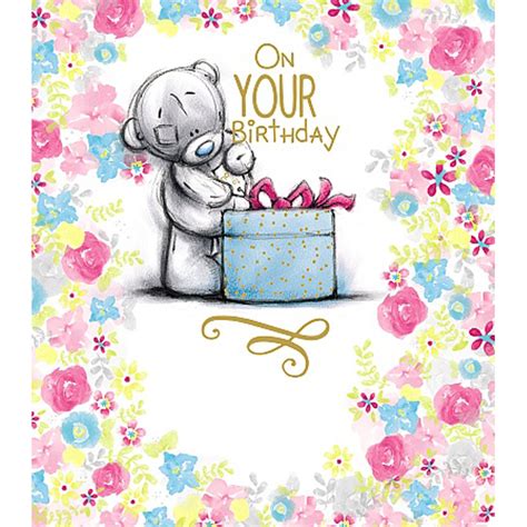 On Your Birthday Me To You Bear Birthday Card A91us007 Me To You