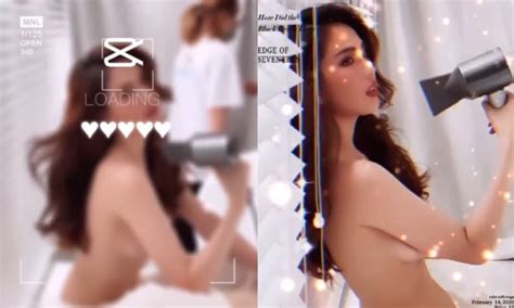 Nghẹt thở với loạt hình Ngọc Trinh bán nude tạo dáng với máy sấy tóc