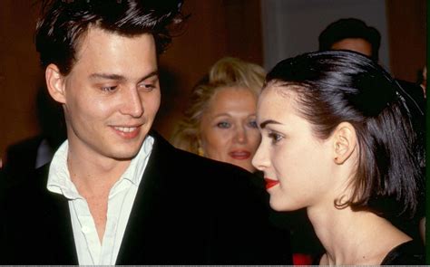 Johnny Depp And Winona Ryder Photo Mermaids Premiere Johnny Depp And