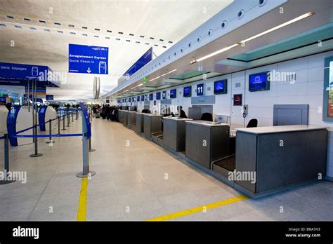 Quick Check In Desk Of Air France And Klm In The Departure Hall