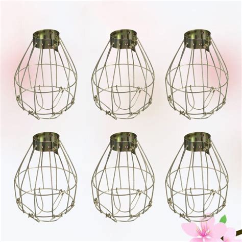 6pcs Elegant Vintage Bulb Cover Industrial Lamp Cover Light Cage For