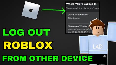 How To Log Out Roblox Account From Other Moblie And Pc Youtube