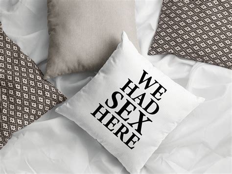 we had sex here pillow funny couple pillow funny pillow etsy