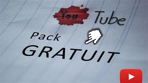 Pack Youtube Template Gratuit Youtube