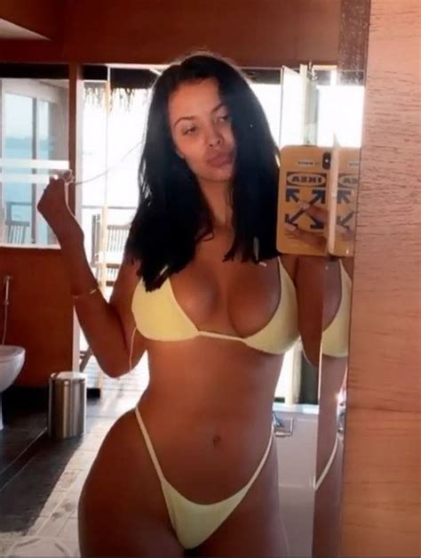 Maya Jama Shares Hottest Bikini Pic Yet As She Sizzles In Skimpy String